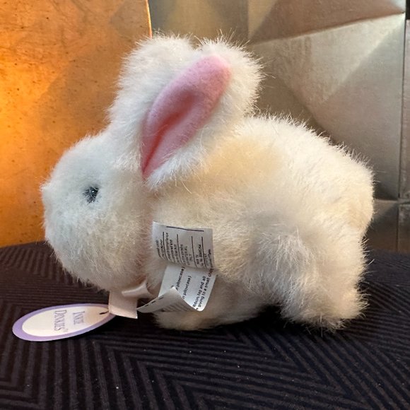 Rare VTG 1990 North American Bear Co. Inkie Dinkies Bunny Plush White Pink Bow - Picture 15 of 15